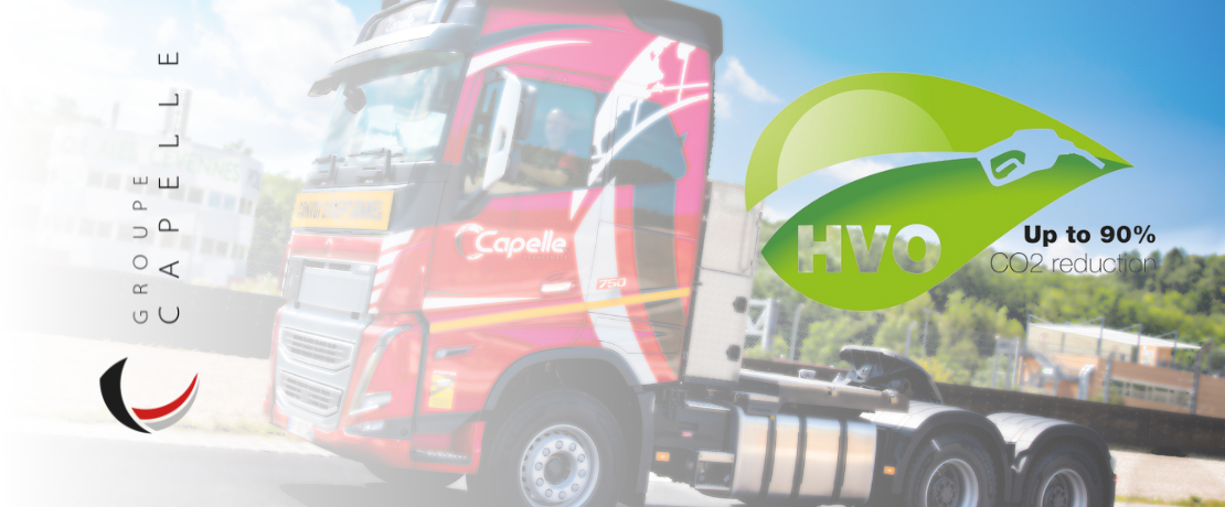 Image du camion Capelle avec le logo HVO